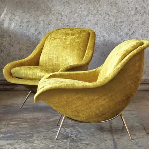 article les sieges du chic et du retro fauteuils vintage jaune Influences VcommeSamedi